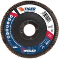 Weiler 4-1/2" Tiger Ceramic Abrasive Flap Disc, Conical (TY29), 40C, 7/8" 50101